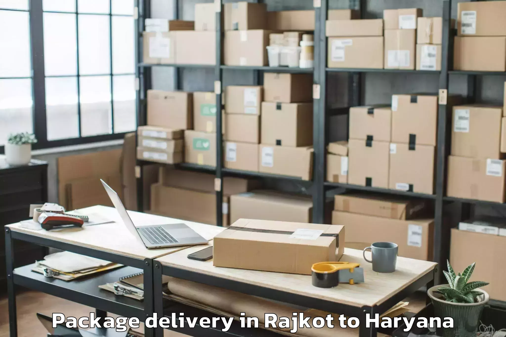 Reliable Rajkot to Badhra Package Delivery